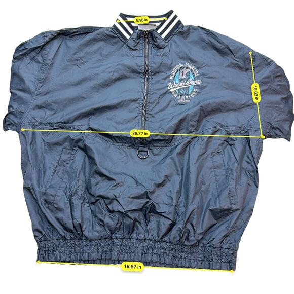 Vintage Pro Player Florida Marlins 1997 World Series Champions Pullover - Picture 8 of 10